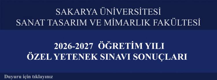 2026-2027 Eğitim Öğretim Yılı Özel Yetenek Sınavı Sonuçları