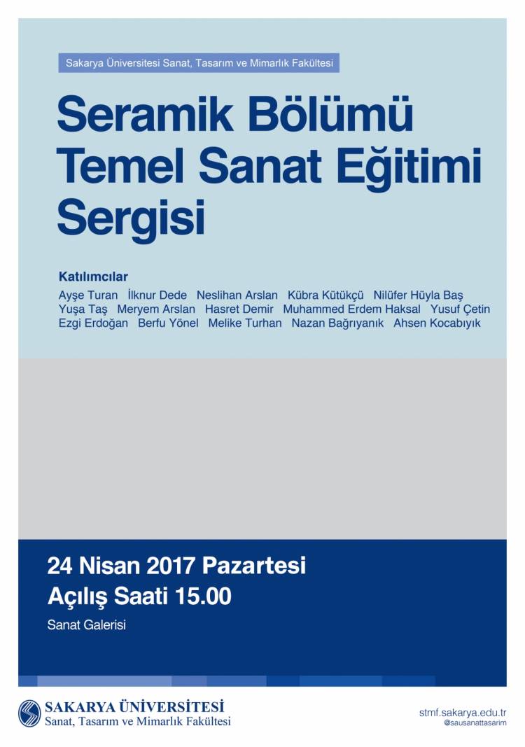 Seramik Bölümü Temel Sanat Eğitimi Sergisi