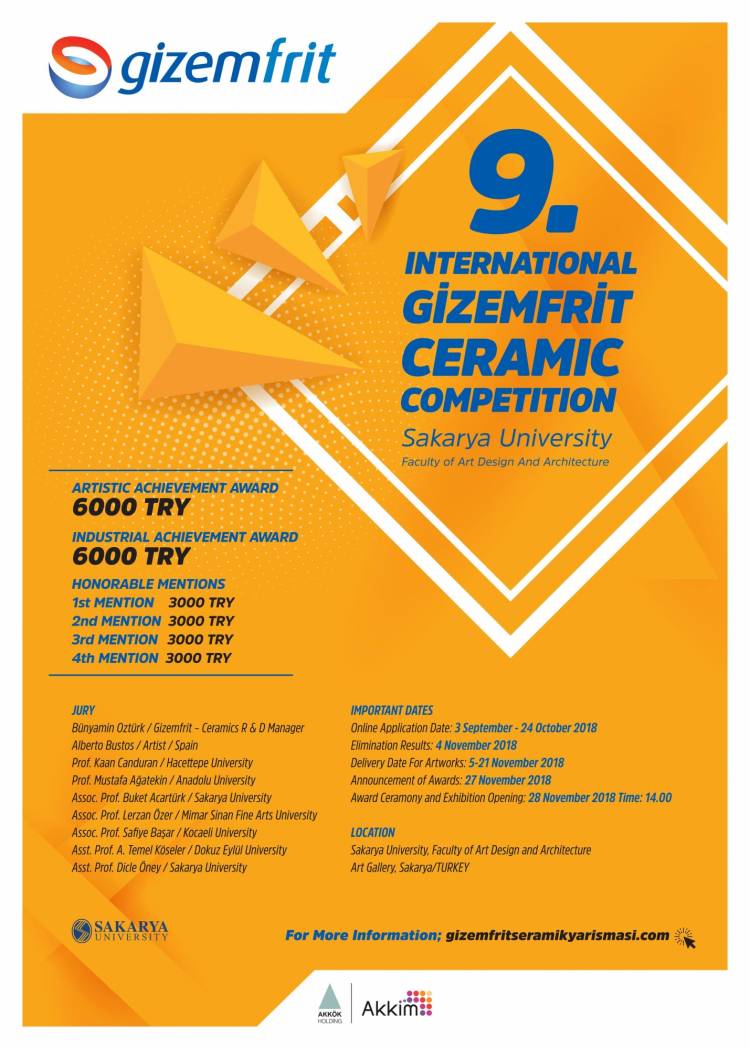 9th International Gizem Frit Ceramic Competition
