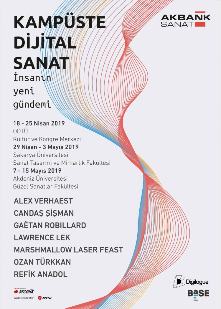 Akbank Sanat işbirliğiyle düzenlenen “Kampüste Dijital Sanat” sergisi