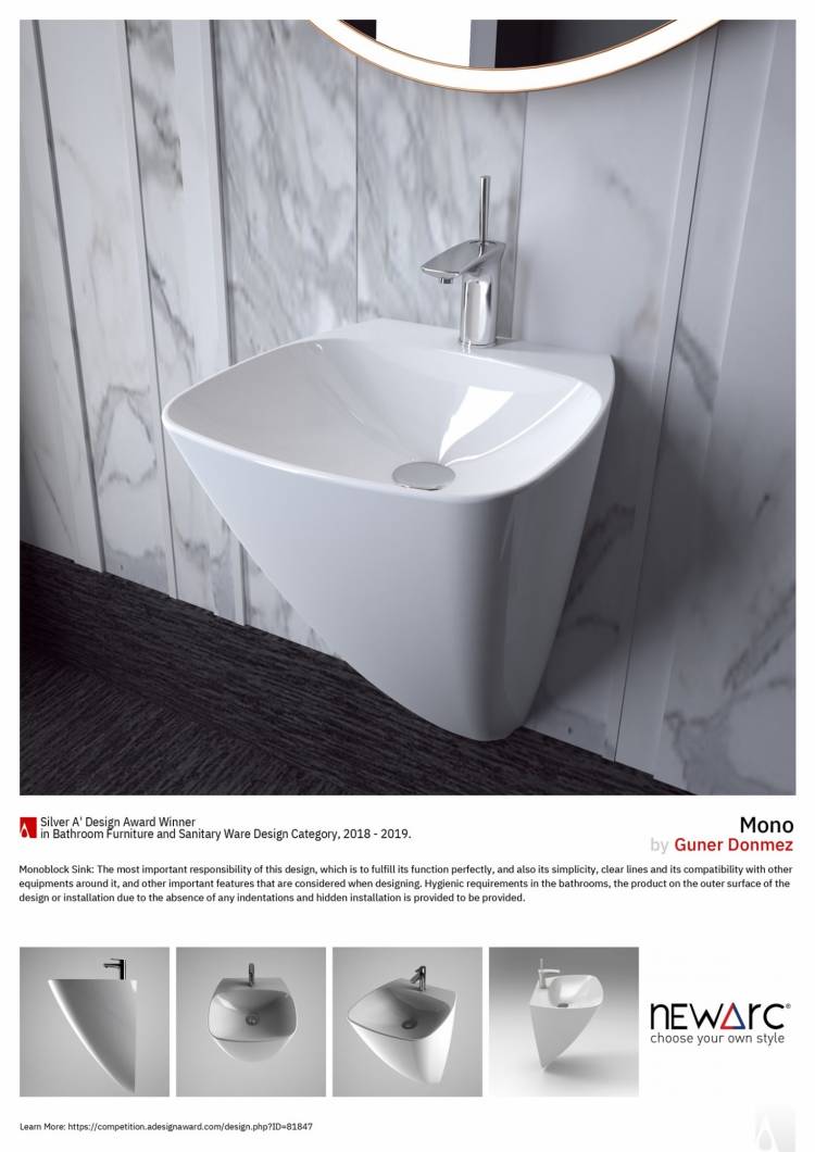 Öğr. Gör. Güner Dönmez, uluslararası tasarım yarışması A’Tasarım Ödülleri (A'Design Award and Competition) Banyo Mobilyası ve Vitrifiye Tasarımı Kategorisi'nde Gümüş Ödül’e layık görüldü.